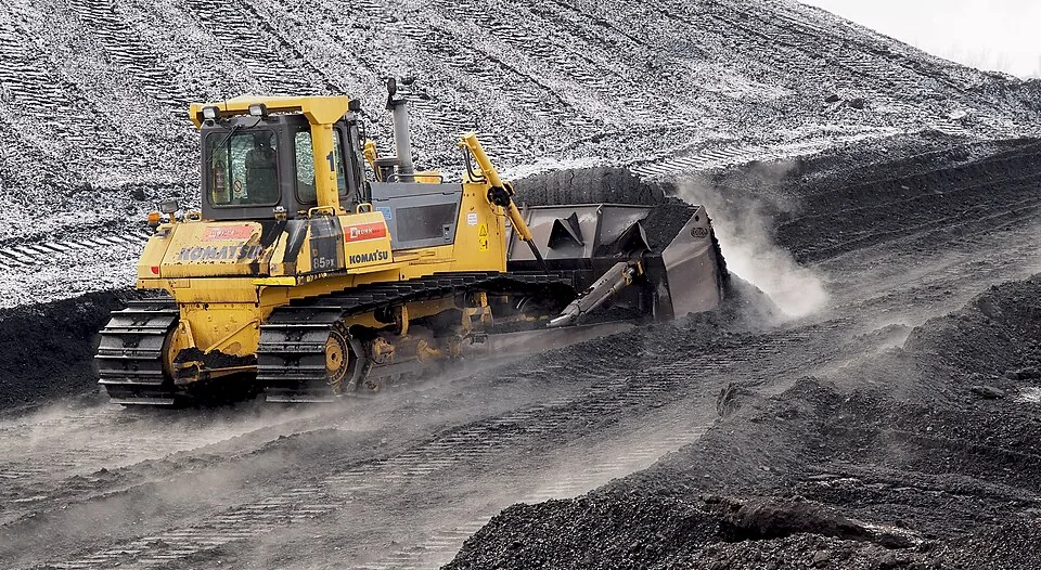 Komatsu bulldozer working at a site, category reference image