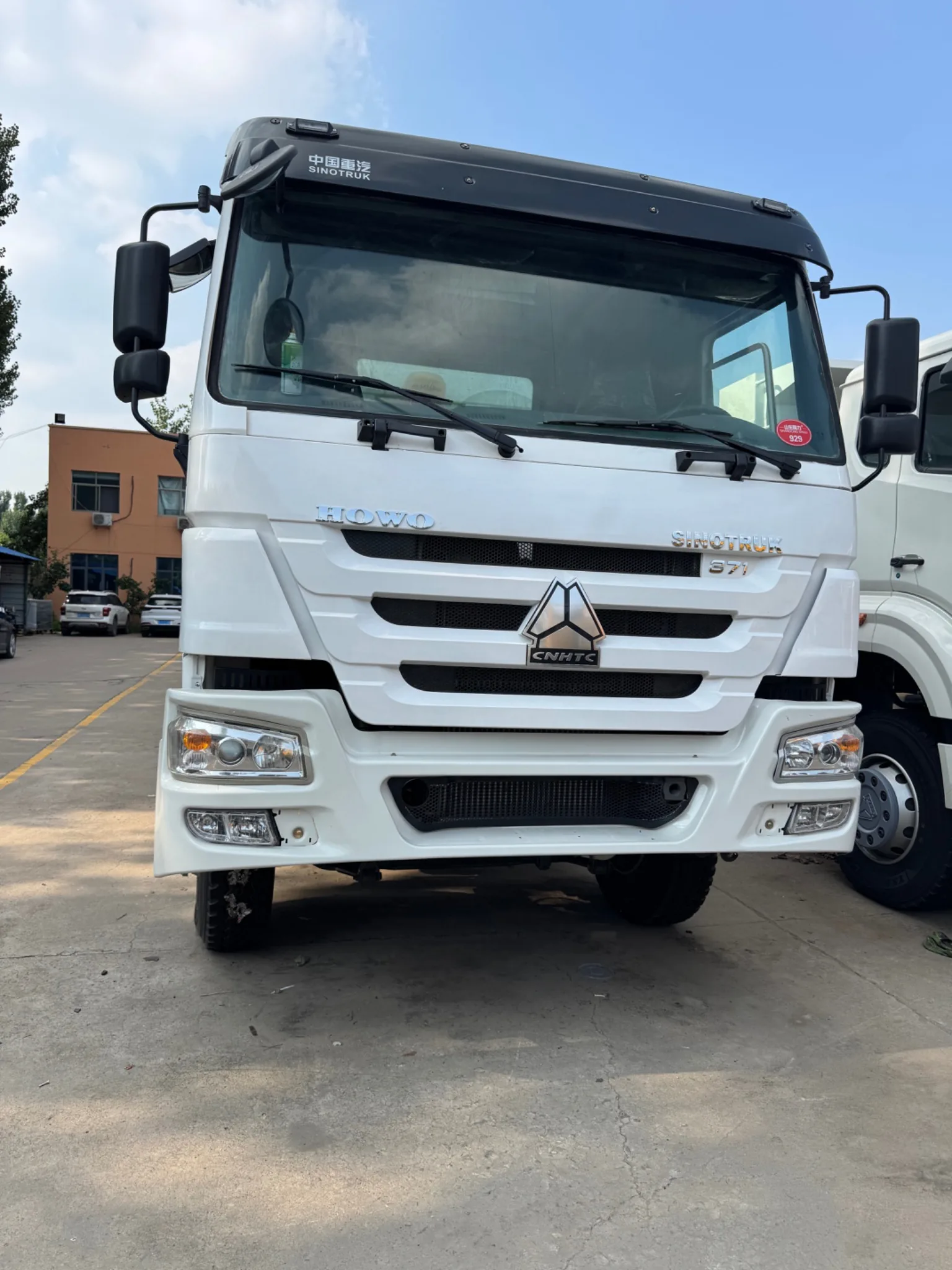 Front view of a used HOWO dump truck